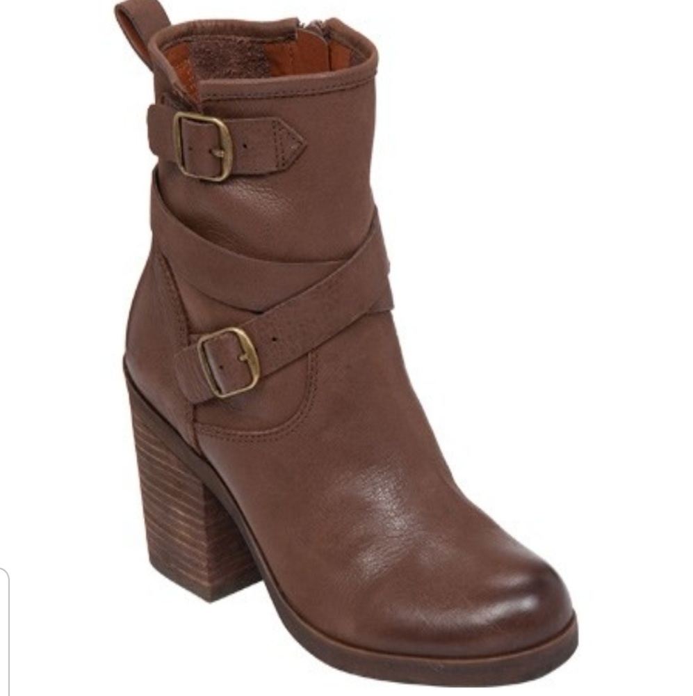 Lucky Brand Orenzo Brown Leather Boots